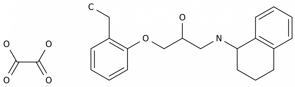 (2S)-1-(2-этилфенокси)-3-[[(1S) -1,2,3,4-тетрагидро-1-нафталил]амино]2-пропанол этандиоат (1:1) в России