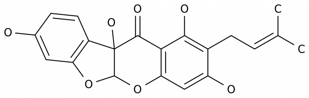 (5aß,10bß)-5a,10b-Dihydro-2-(3-methyl-2-butenyl)-1,3,8,10b-tetrahydroxy-11H-benzofuro[2,3-b][1]benzopyran-11-one в России