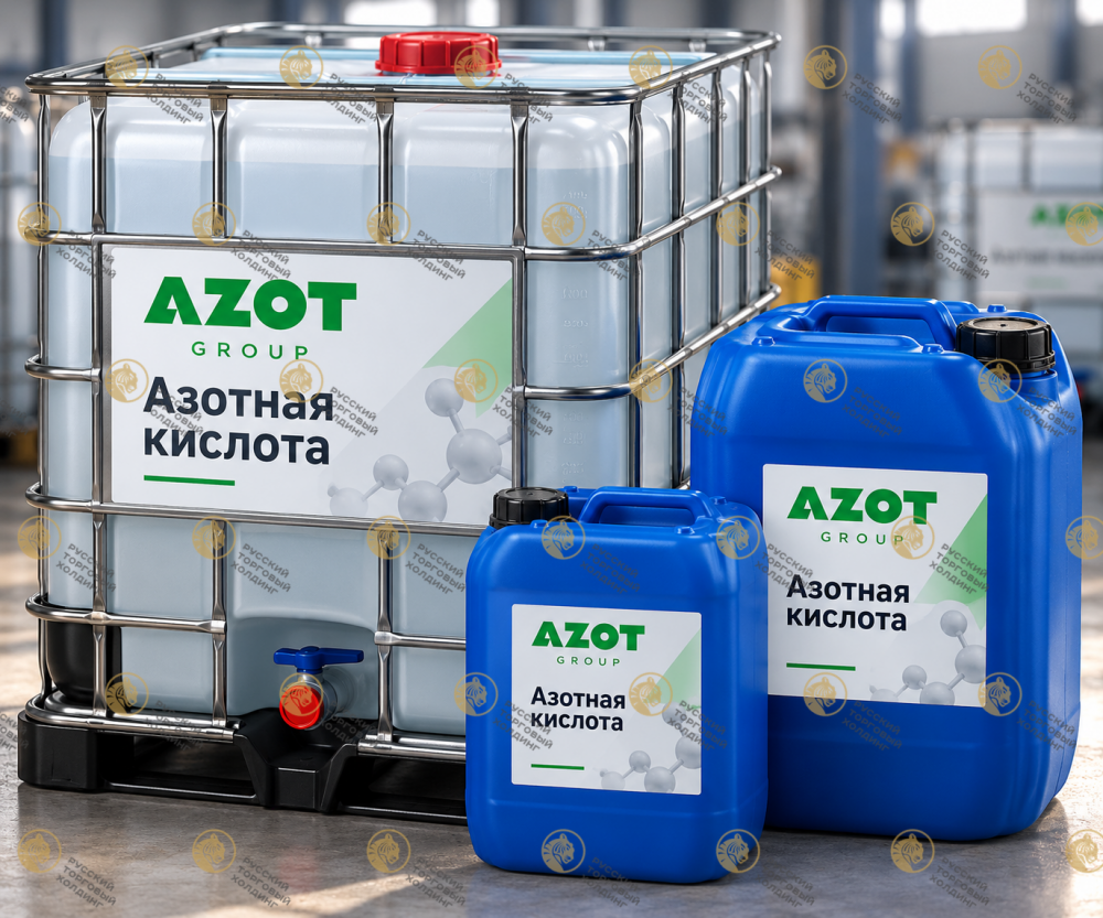 Азотная кислота неконцентрированная, высший сорт (от 57%), ГК «Азот» в России