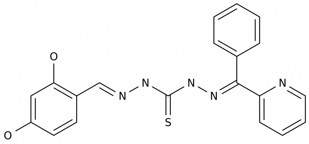 1-[[(E)-(2-hydroxy-4-oxocyclohexa-2,5-dien-1-ylidene)methyl]amino]-3-[(E)-[phenyl(pyridin-2-yl)methylidene]amino]thiourea в России