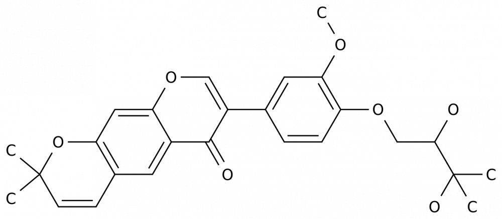 7-[4-[(2R)-2,3-Dihydroxy-3-methylbutoxy]-3-methoxyphenyl]-2,2-dimethyl-2H,6H-benzo[1,2-b:5,4-b']dipyran-6-one в России