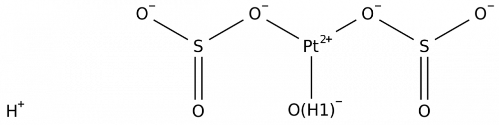 Платинат(3-), гидроксибис[сульфито(2-)-kO]-, водород (1:3) в России